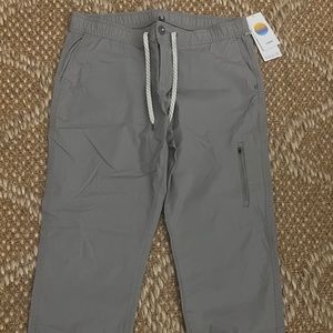 Vuori womens rip stop pant size XL in fog